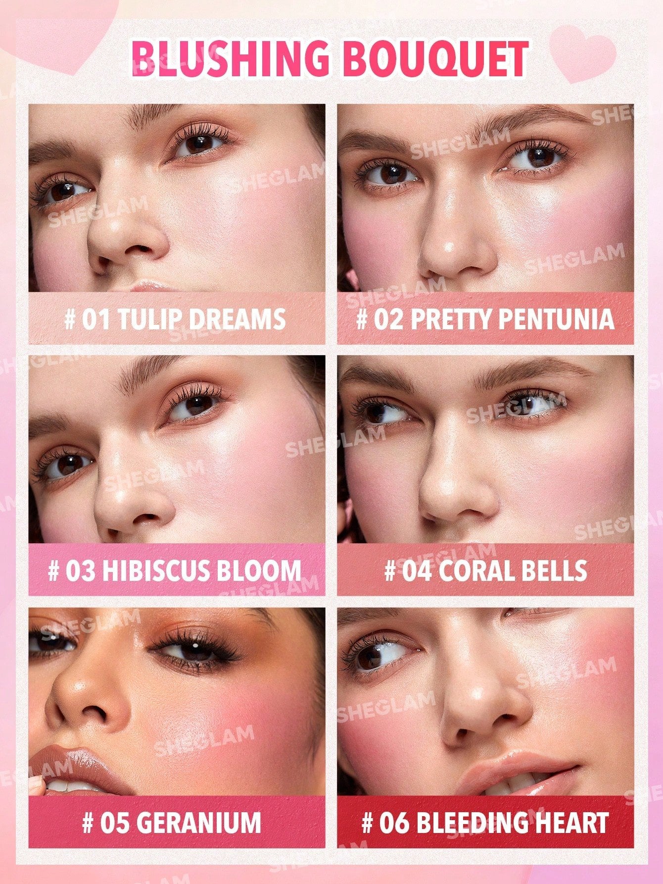 Sheglam Flush Crush Cream Blush Palette