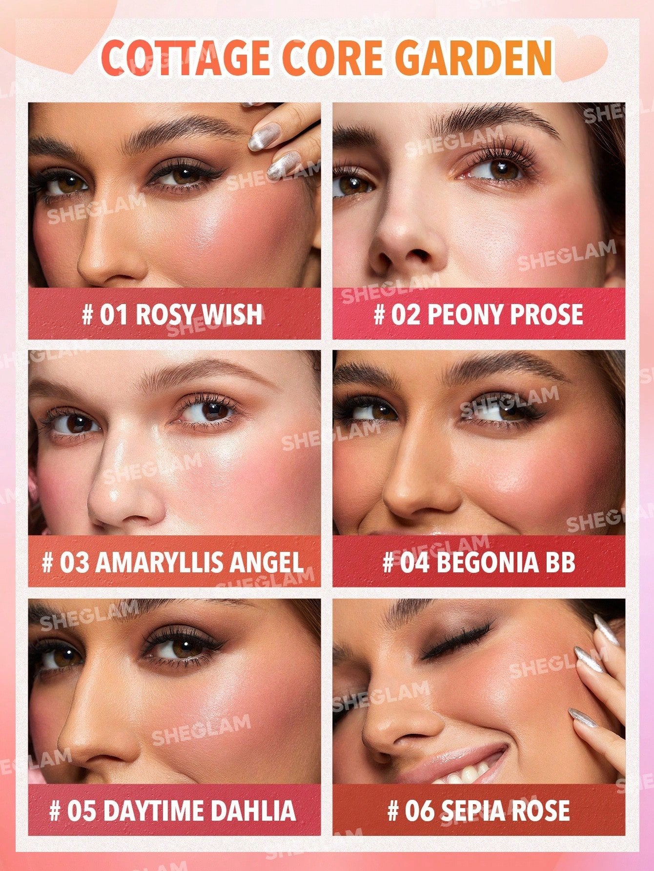 Sheglam Flush Crush Cream Blush Palette