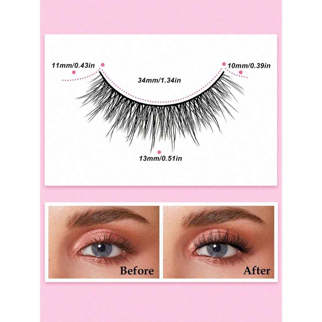 Shein 20 pairs of thick, full, faux fur false eyelashes