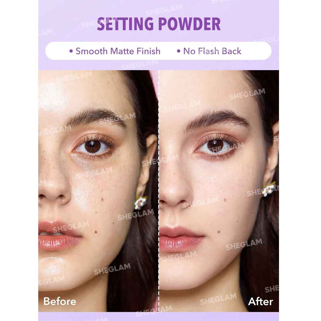 Sheglam Insta-Ready Face & Under Eye Setting Powder Duo-Taro