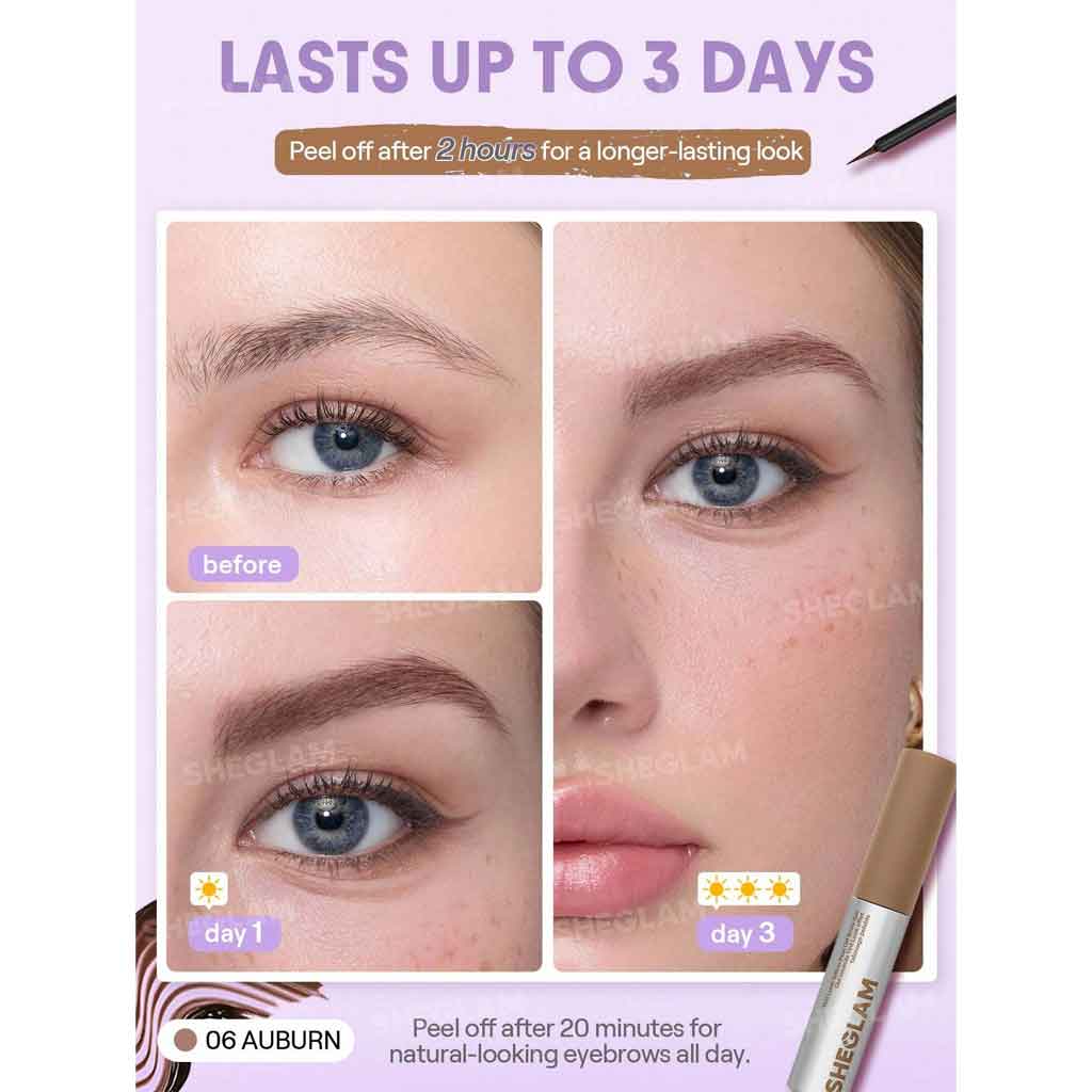 Sheglam Tint Lock Tattoo Peel Off Brow Gel