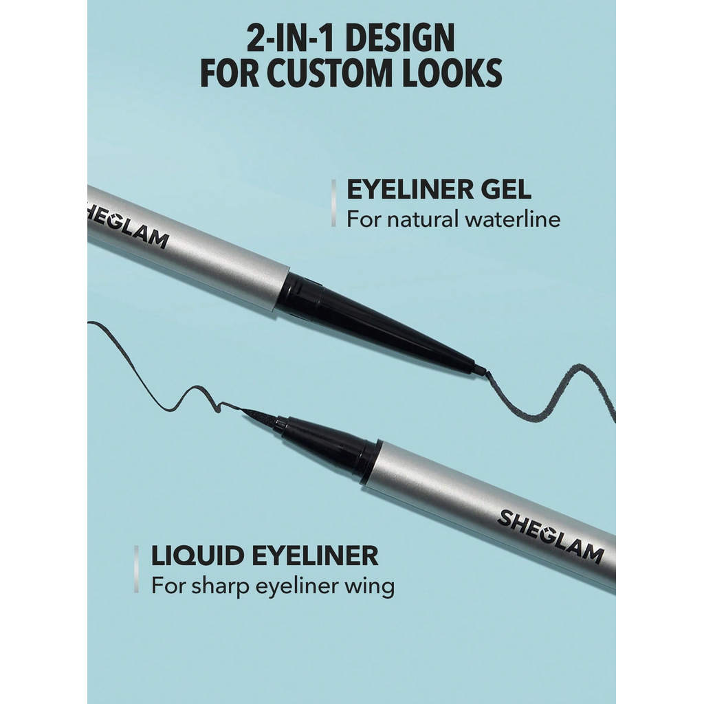 Sheglam On-Line Dual Eyeliner-Black