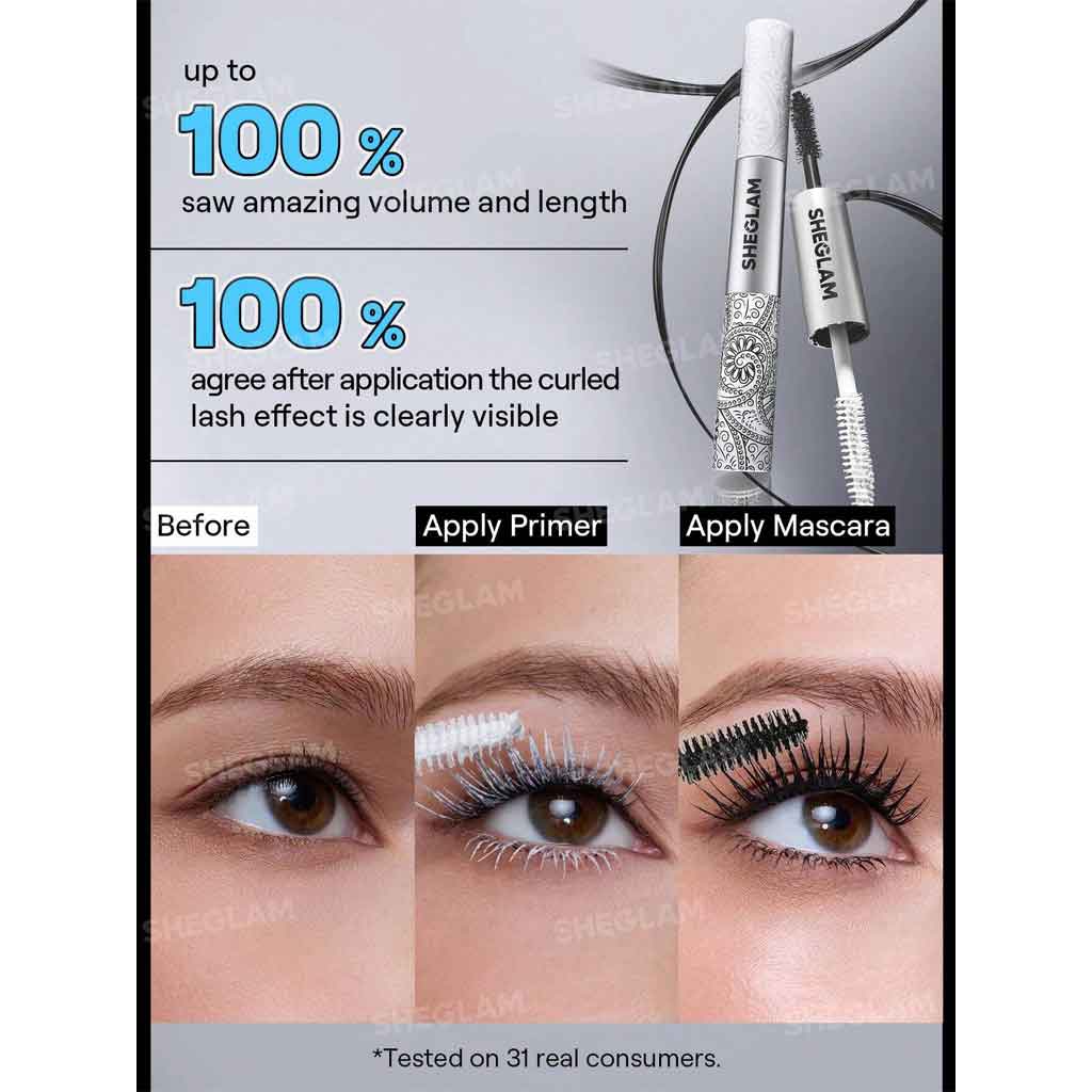Sheglam All-In-One Primer & Tubing Volume Mascara-Tubing Black