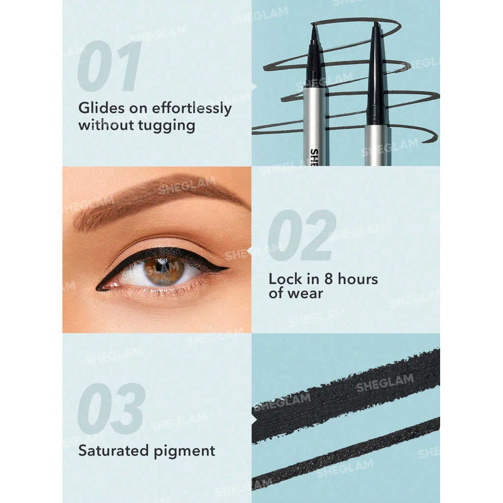 Sheglam On-Line Dual Eyeliner-Black