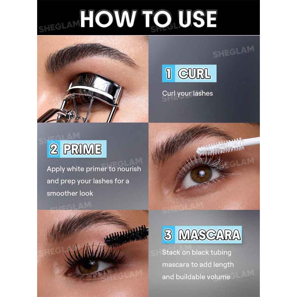Sheglam All-In-One Primer & Tubing Volume Mascara-Tubing Black