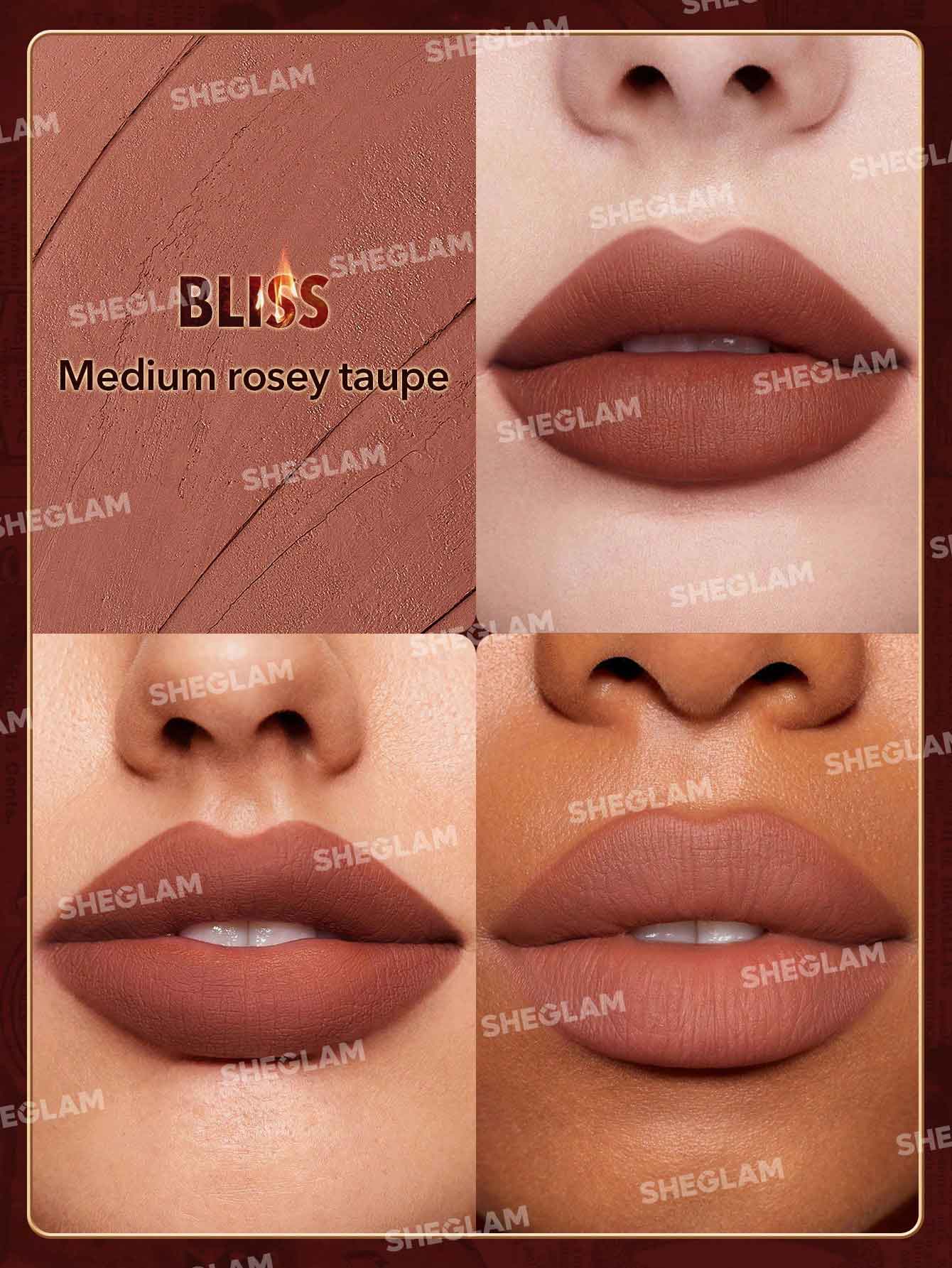 Sheglam Dynamatte Boom Long-Lasting Matte Lipstick (Ember Rose Ver.)