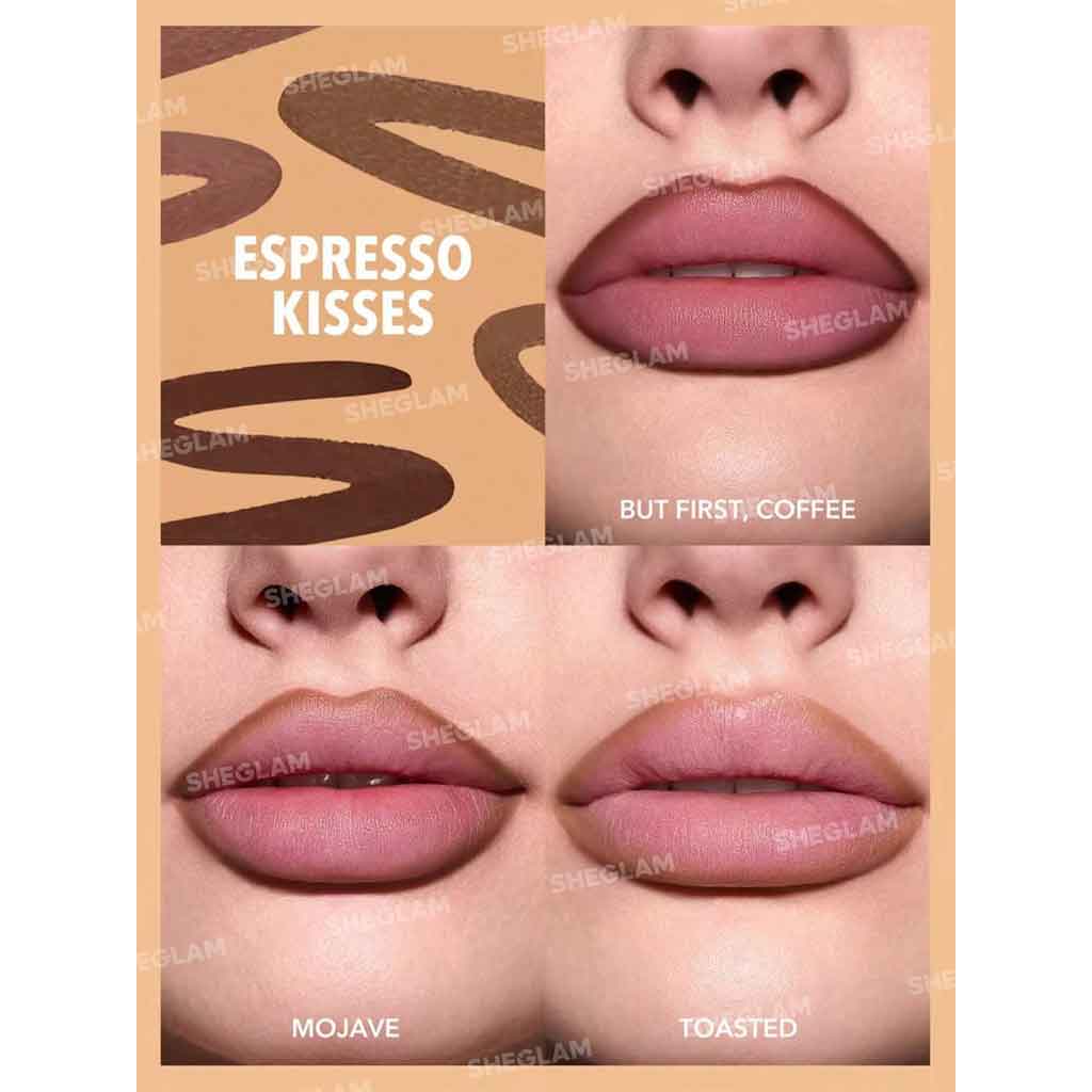 Sheglam So Lippy Lip Liner Set-Espresso Kisses