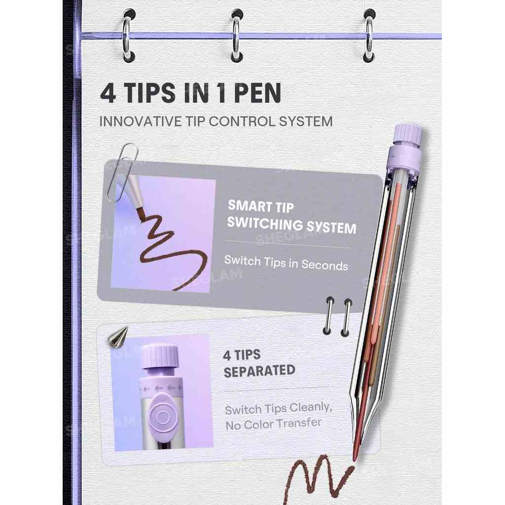 Sheglam The Everywhere 4-In-1 Pen-Multicolor
