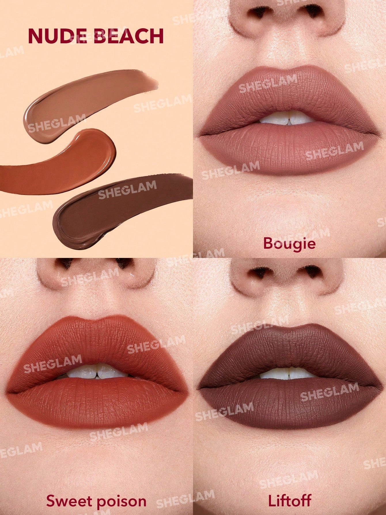 Sheglam Matte Allure Liquid Lipstick Set