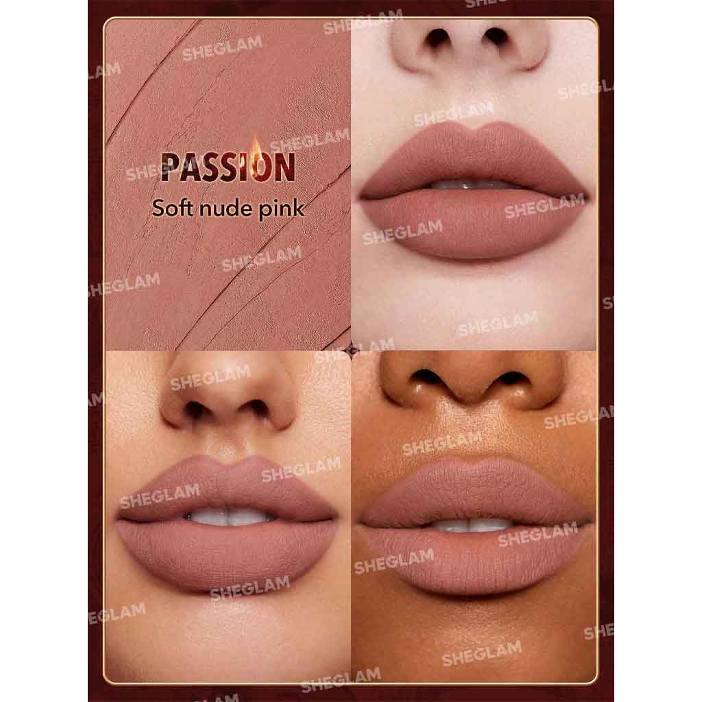 Sheglam Dynamatte Boom Long-Lasting Matte Lipstick (Ember Rose Ver.)