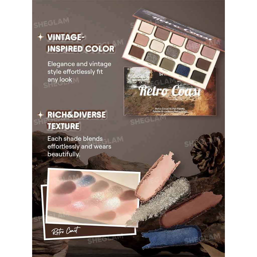 Sheglam Retro Coast 15-Pan Palette