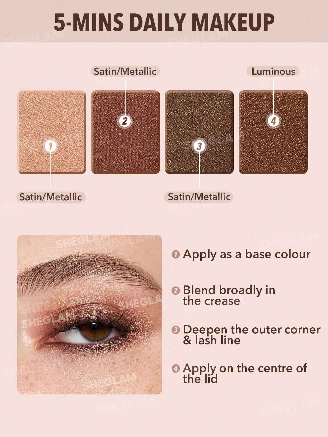 Sheglam Essential Square Eyeshadow Quad-Serendipity