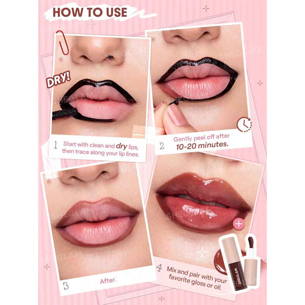 Sheglam Fall In Line Peel Off Lip Liner Stain
