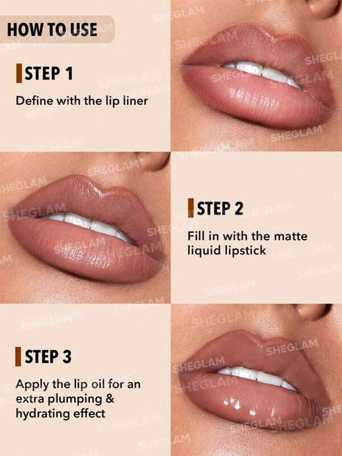 Sheglam Soft 90's Glam Lip Liner And Lip Duo Set