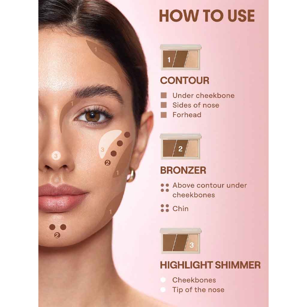 Sheglam Trio Hero Face Palette-Sand