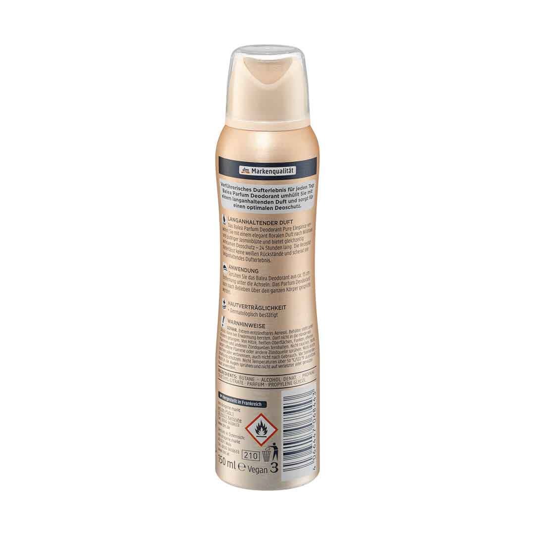 Balea Parfum Deodorant - Pure Elegance