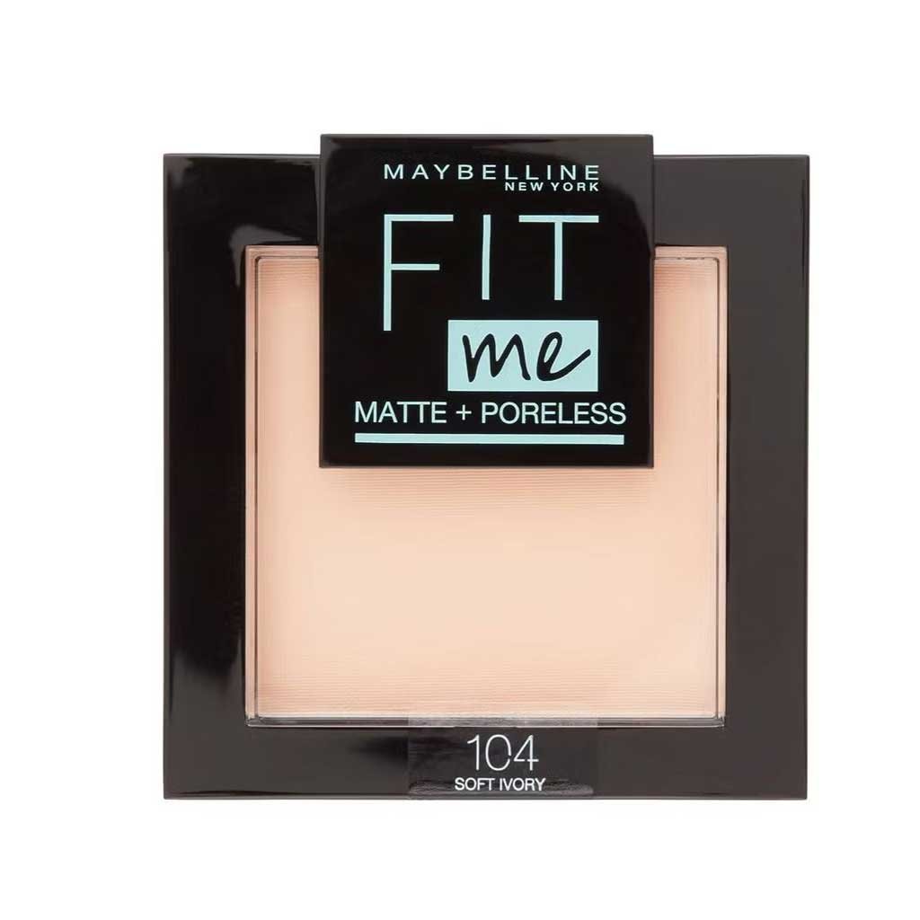 104-soft-ivory-1.jpg Maybelline fit me Matte + Poreless Powder - الصورة 1