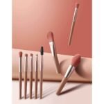 ⁦Professional Makeup Brush Set, 8 Pieces with Bag, Travel Size⁩ - الصورة ⁦2⁩