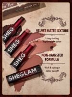 Sheglam Dynamatte Boom Long-Lasting Matte Lipstick (Ember Rose Ver.) - Image 2