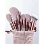 Shein Professional Makeup Brush Set Brown 13Pcs